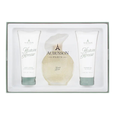 Aubusson Histoire D'amour 3 Piece Gift Set: Eau De Parfum 100ml - Body Lotion 100ml - Shower Gel 100ml Aubusson