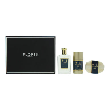 Floris Cefiro 3 Piece Gift Set: Eau de Toilette 100ml - Soap 100g - Deodorant Stick 75ml Floris