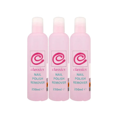 Classics Nail Polish Remover with Acetone 250ml Pack of 3 - The Beauty Store
