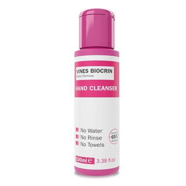 Vines Biocrin Antibacterial Gel,  Power Hand Cleanser -100ml - The Beauty Store