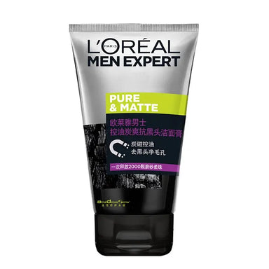 L'Oreal Men Expert Pure & Matte Face Wash 100ml - The Beauty Store