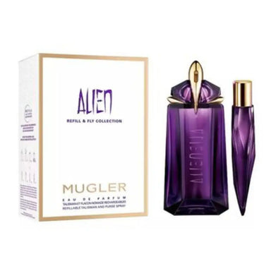 Thierry Mugler Refill & Fly Alien Gift Set EDP 90ml + Purse Spray 10ml Thierry Mugler