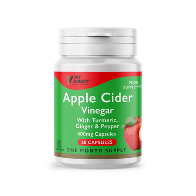 Vit Direct Apple Cider Vinegar 120 Capsules 1 Month Supply - The Beauty Store