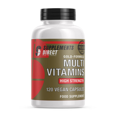 Supplements Direct Multi Vitamins Gold-Formula 120 Vegan Capsules - The Beauty Store