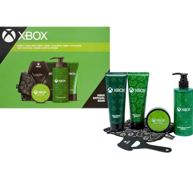 Xbox Grooming Set Hair & Body Wash 250ml + H/Wax 75g + F/Wash 100ml + F/Scrub 100ml + Flannel + Bottle Opener - The Beauty Store