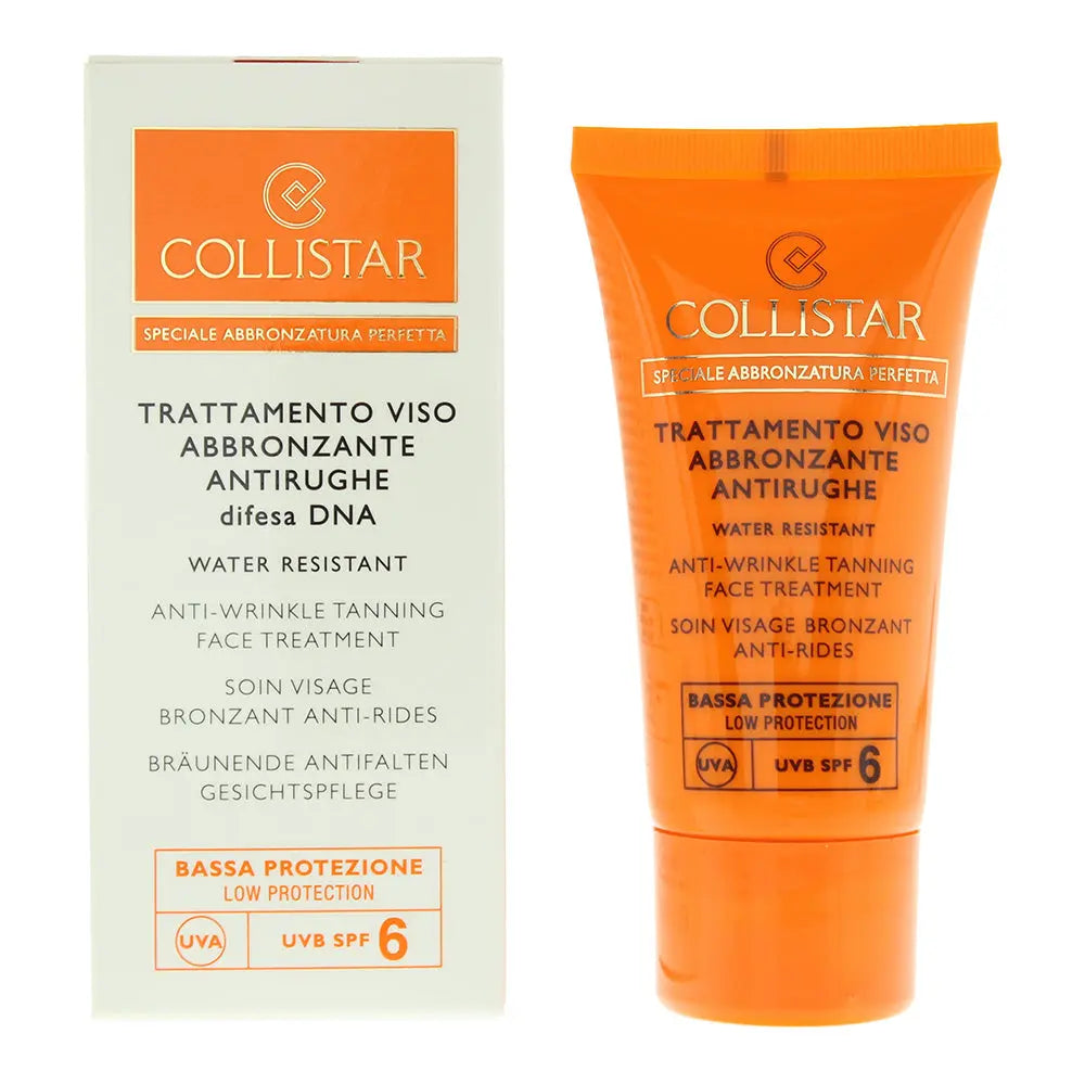 Collistar Anti-Wrinkle Tanning Face Treatment Spf 6 Cream 50ml Collistar
