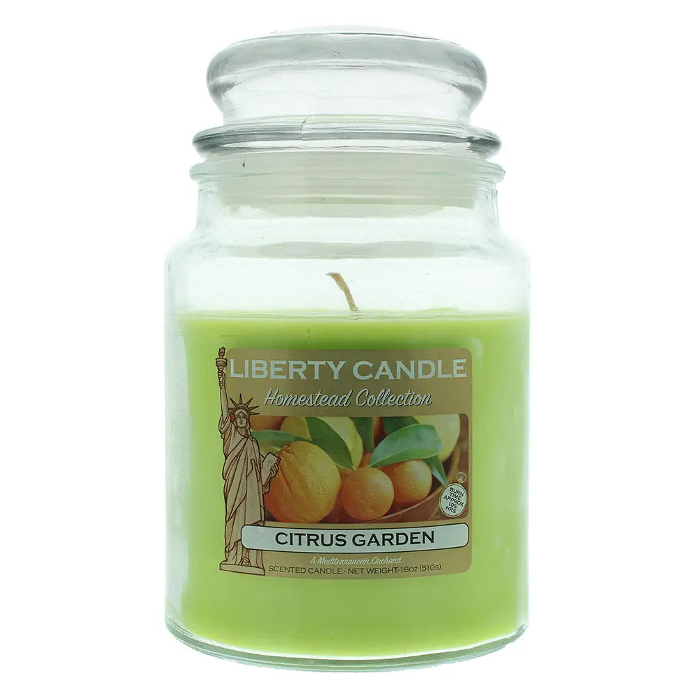 Liberty Candle Homestead Collection Citrus Garden Candle 18oz Liberty Candle