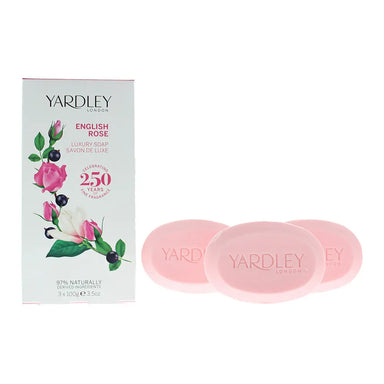Yardley English Rose 3 Piece Soap 100ML Soap 100ML Soap 100ML Yardley