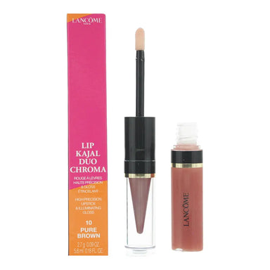 Lancôme Lip Kajal Duo Chroma 10 Pure Brown High Precision Lipstick 2.7g  Illuminating Gloss 5.6ml Lancã´Me