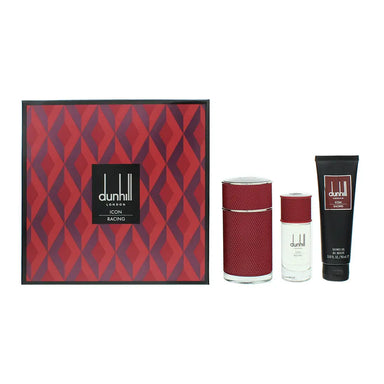 Dunhill Icon Racing Red Eau De Parfum 3 Piece Gift Set: Eau De Parfum 100ml - Shower Gel 90ml - Eau De Parfum 30ml Dunhill
