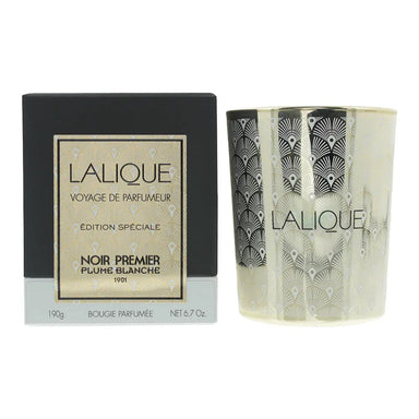 Lalique Noir Premier Plume Blanche Candle 190g Lalique