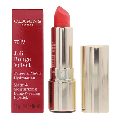 Clarins Joli Rouge Velvet 761V Spicy Chili Lipstick 3.5g Clarins