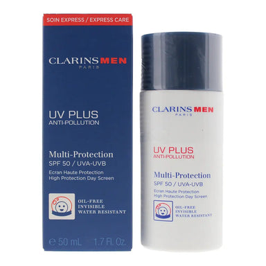 Clarins Men UV Plus Anti-Pollution Multi-Protection SPF 50 Day Cream 50ml Clarins