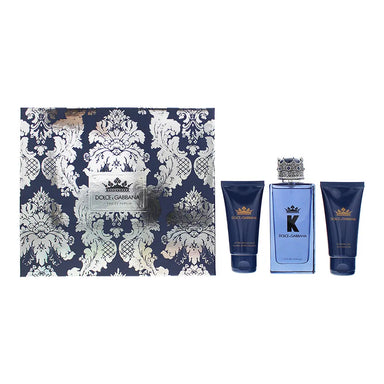 Dolce  Gabbana K 3 Piece Gift Set: Eau De Parfum 100ml - Aftershave Balm 50ml - Shower Gel 50ml Dolce and Gabbana