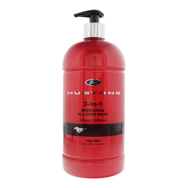 Mustang 3-In-1 Invigorating All Over Wash 1005ml Red Mustang