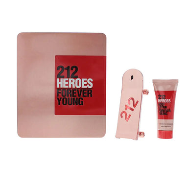 Carolina Herrera 212 Heroes For Her 2 Piece Gift Set: Eau De Parfum 80ml - Body Lotion 100ml Carolina Herrera