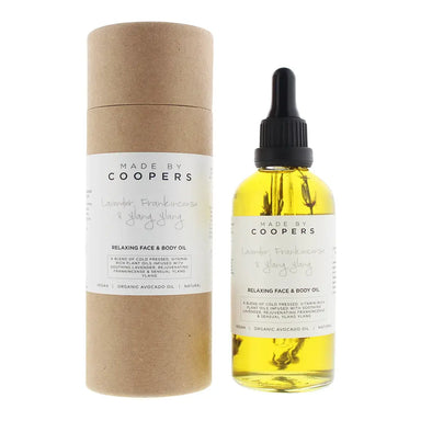 Made By Coopers Lavender, Frankincense  Ylang Ylang Relaxing Face and Body Oil 100ml Made By Coopers