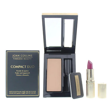 Joan Collins Compact Duo Powder 6g - Melanie Cream Lipstick 3.5g Joan Collins