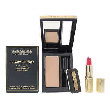 Joan Collins Compact Duo Powder 6g - Evelyn Cream Lipstick 3.5g Joan Collins