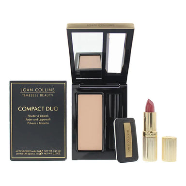 Joan Collins Compact Duo Powder 6g - Marilyn Cream Lipstick 3.5g Joan Collins