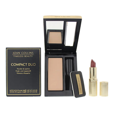 Joan Collins Compact Duo Powder 6g - Katrina Cream Lipstick 3.5g Joan Collins