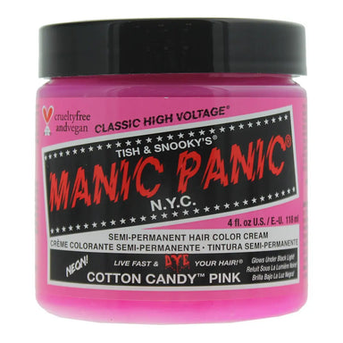 Manic Panic High Voltage Cotton Candy Pink Hair Dye 118ml Manic Panic
