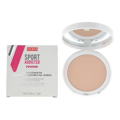 Pupa Sport Addicted 001 Rose Beige Sweat And Water Resistant Compact Powder 7g Pupa