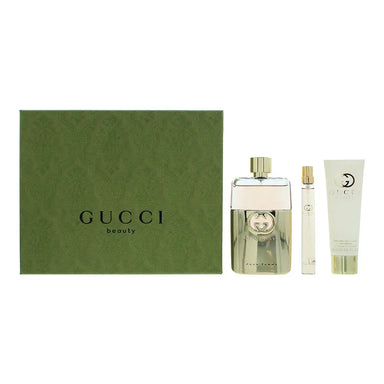 Gucci Guilty 3 Piece Gift Set: Eau De Parfum 90ml - Eau De Parfum 10ml - Body Lotion 100ml Gucci