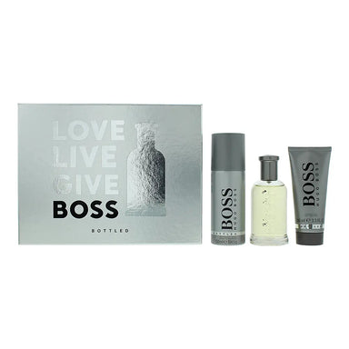 Hugo Boss Bottled 3 Piece Gift Set: Eau De Toilette 100ml - Shower Gel 100ml - Deodorant Spray 150ml Hugo Boss