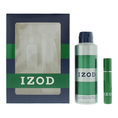 Izod Green 2 Piece Gift Set: Eau De Toilette 15ml - Body Spray 200ml Izod
