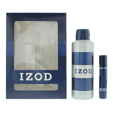 Izod Blue 2 Piece Gift Set: Eau De Toilette 15ml - Body Spray 200ml Izod