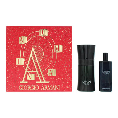 Giorgio Armani Code Pour Homme 2 Piece Gift Set: Eau De Toilette 50ml - Eau De Toilette 15ml Giorgio Armani
