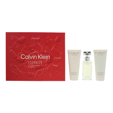 Calvin Klein Eternity For Women 3 Piece Gift Set: Eau De Parfum 50ml - Body Lotion 100ml - Shower Gel 100ml Calvin Klein