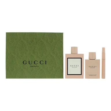 Gucci Bloom 3 Piece Gift Set: Eau de Parfum 100ml - Body Lotion 100ml - Eau de Parfum 10ml Gucci