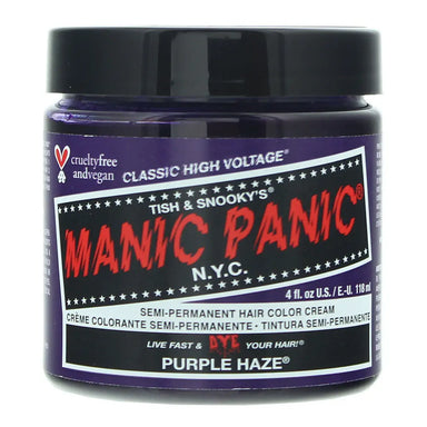 Manic Panic High Voltage Purple Haze Semi-Permanent Hair Color Cream 118ml Manic Panic