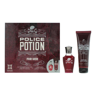 Police Potion For Her  Piece Gift Set: Eau De Parfum 30ml - Body Lotion 100ml Police