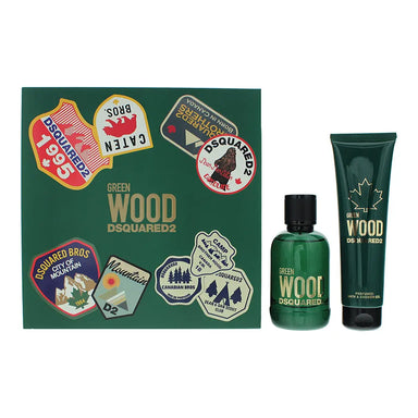 Dsquared2 Green Wood 2 Piece Gift Set: Eau De Toilette 100ml - Shower Gel 150ml Dsquared2