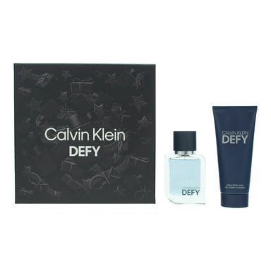 Calvin Klein Defy 2 Piece Gift Set: Eau De Parfum 50ml - Shower Gel 100ml Calvin Klein