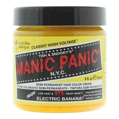 Manic Panic Classic High Voltage Electric Banana Semi-Permanent Hair Colour Cream 118ml Manic Panic