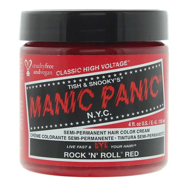 Manic Panic Classic High Voltage Rock'n'Roll Red Semi-Permanent Hair Colour Cream 118ml Manic Panic