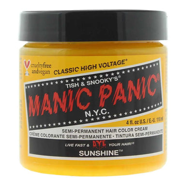 Manic Panic Classic High Voltage Sunshine Semi-Permanent Hair Colour Cream 118ml Manic Panic