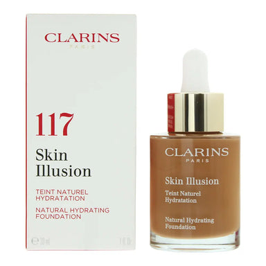 Clarins Skin Illusion Natural Hydrating Spf 15 117 Hazelnut Foundation 30ml Clarins