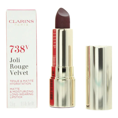 Clarins Joli Rouge Velvet 738V Royal Plum Lipstick 3.5g Clarins