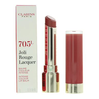 Clarins Joli Rouge Lacquer 705L Soft Berry Lipstick 3g Clarins