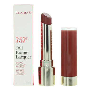Clarins Joli Rouge Lacquer 757L Nude Brick Lipstick 3g Clarins