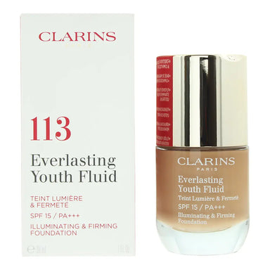 Clarins Everlasting Youth Fluid 113 Chestnut Foundation 30ml Clarins