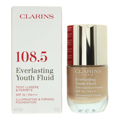 Clarins Everlasting Youth Fluid 108.5 Cashew Foundation 30ml Clarins