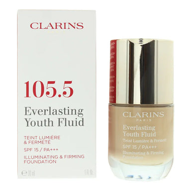 Clarins Everlasting Youth Fluid 105.5 Flesh Foundation 30ml Clarins