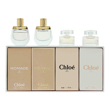 Chloé 4 Piece Gift Set: Chloe Nomade Eau De Parfum 5ml - Chloe Eau De Parfum 5ml - Chloe Nomade Eau De Toilette 5ml - Chloe Eau De Toilette 5ml Chloé