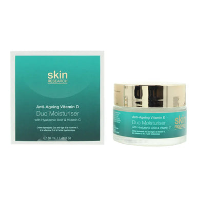 Skin Research Anti-Ageing Vitamin D With Hyaluronic Acid  Vitamin C Duo Moisturiser 50ml Skin Research
